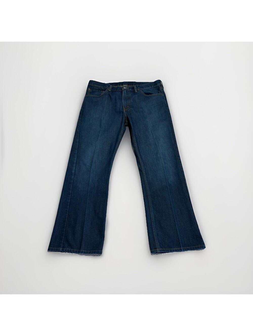 Levis 527 Jeans Mens 36x30 Dark Blue Bootcut Western Cowboy Denim